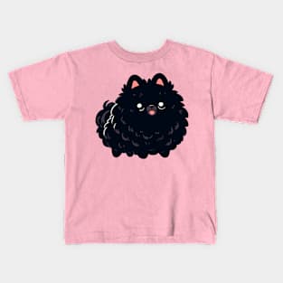 Black Pomeranian Kids T-Shirt